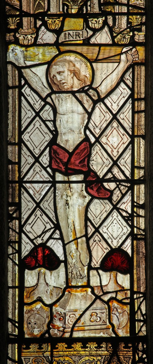 Fenêtre représentant la Crucifixion - English School