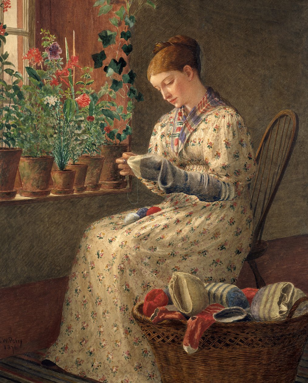 Un mois de raccommodage, 1876 - Enoch Wood Perry