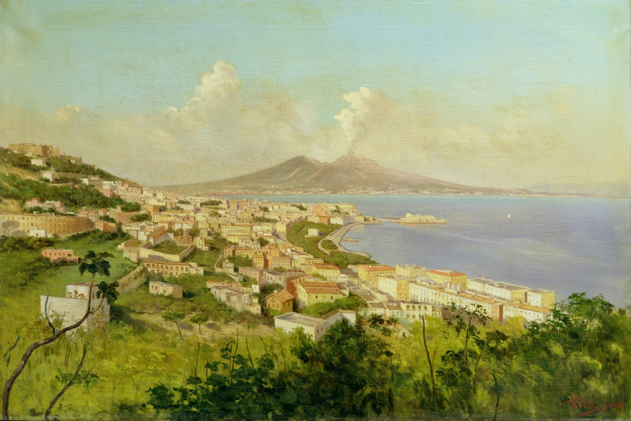 Vue de la baie de Naples - Enrico Pistilli