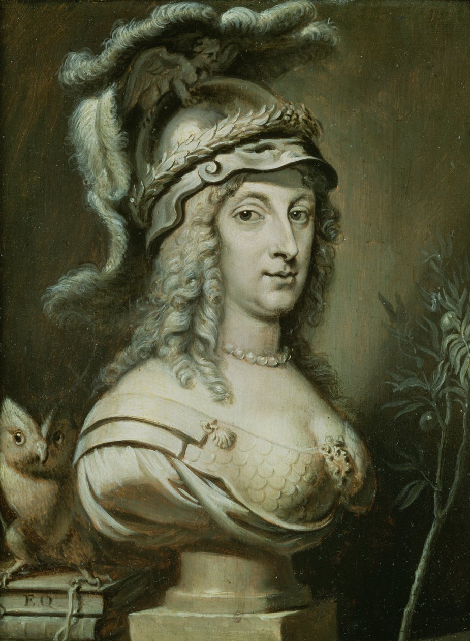 Portrait allégorique de la reine Christine de Suède (1626-89) - Erasmus Quellinus II