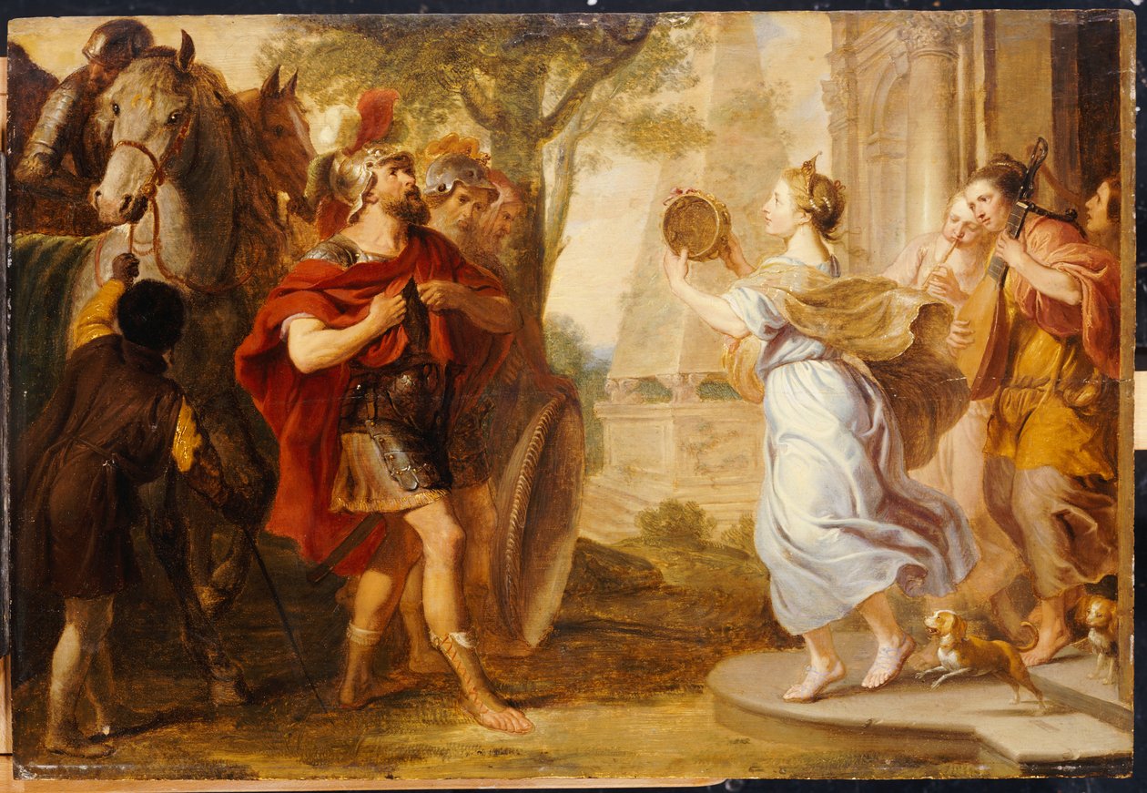 Jephté accueilli par sa fille - Erasmus Quellinus