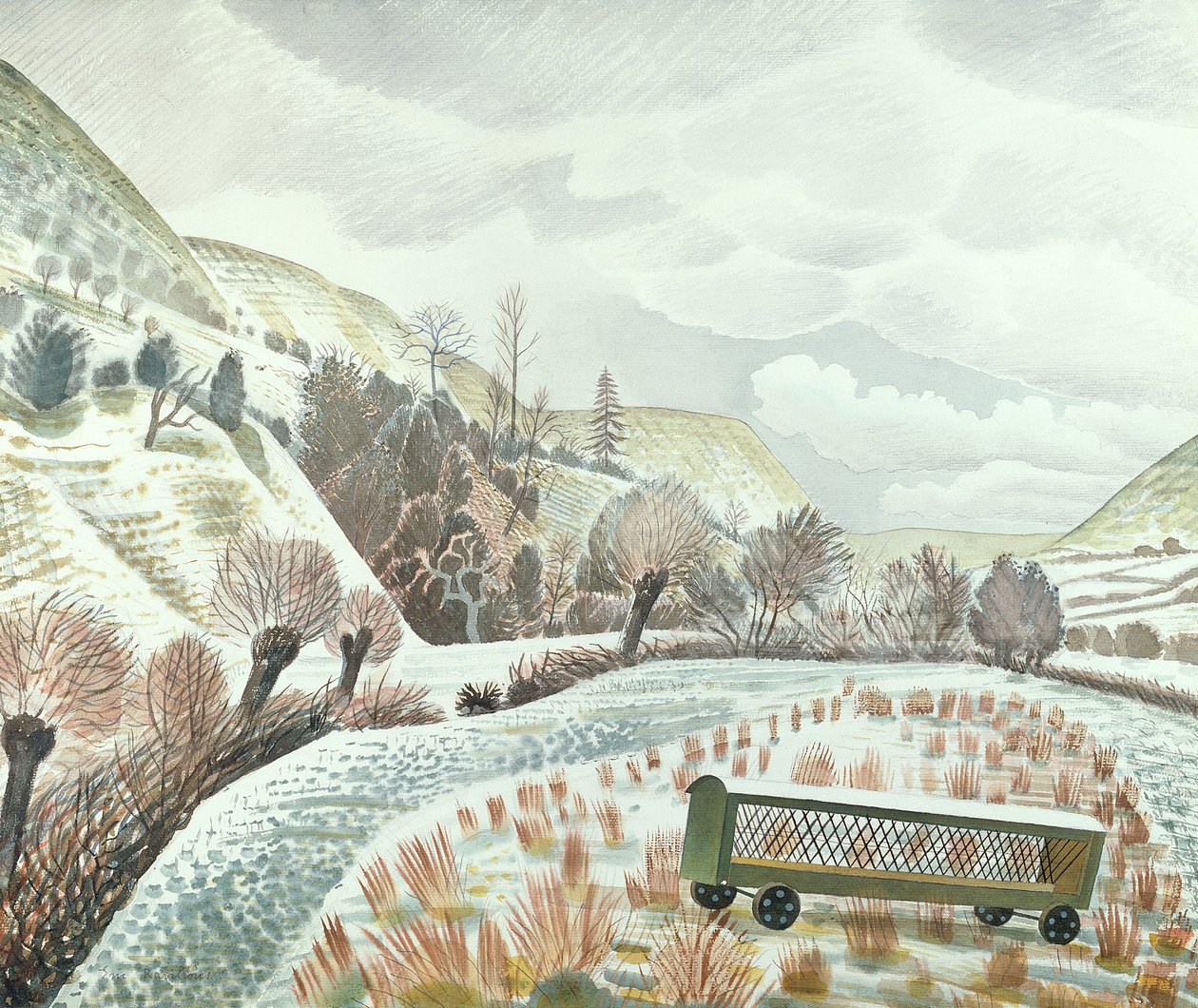 Neige du Nouvel An, 1935 - Eric Ravilious