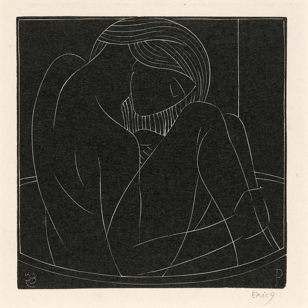 Fille dans le Bain - Eric Gill