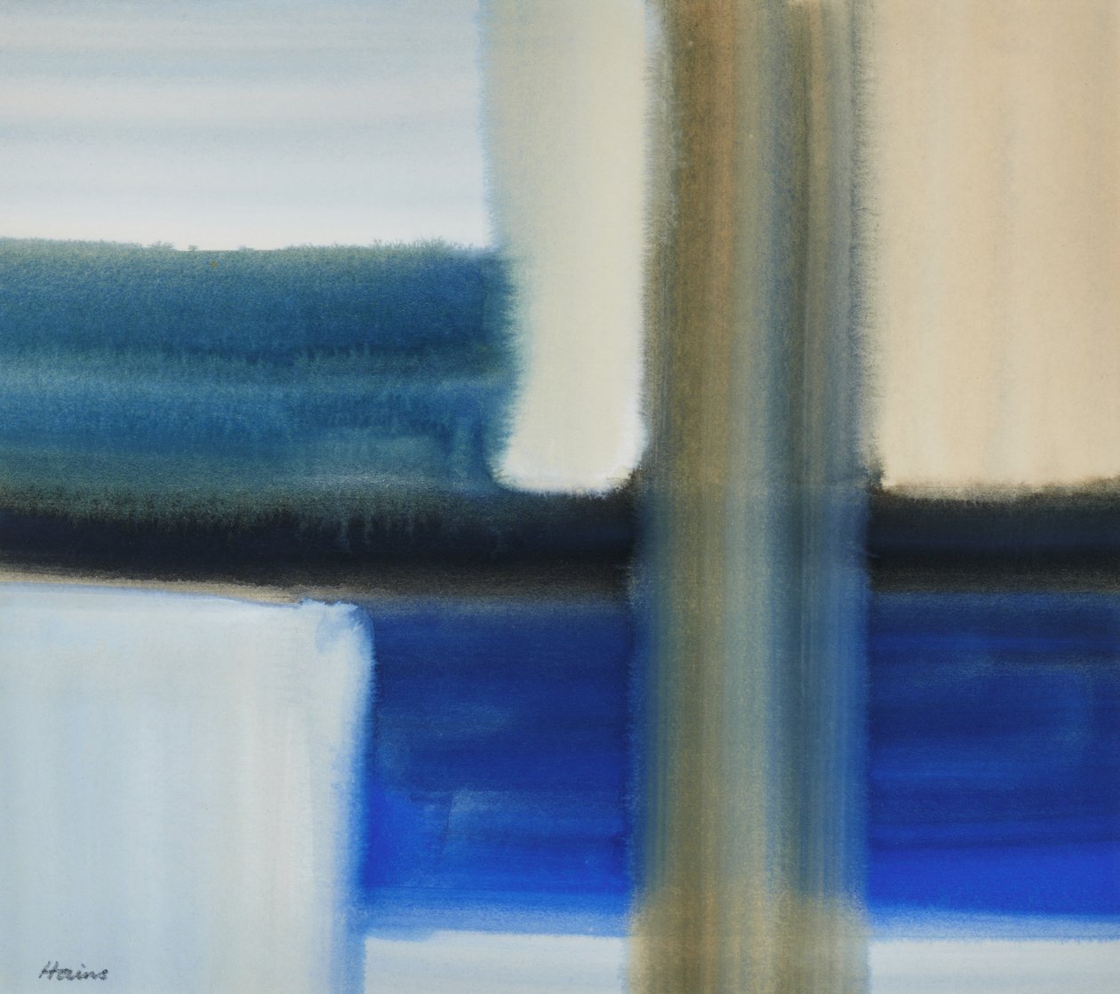 Composition bleue, 20e siècle - Eric Hains