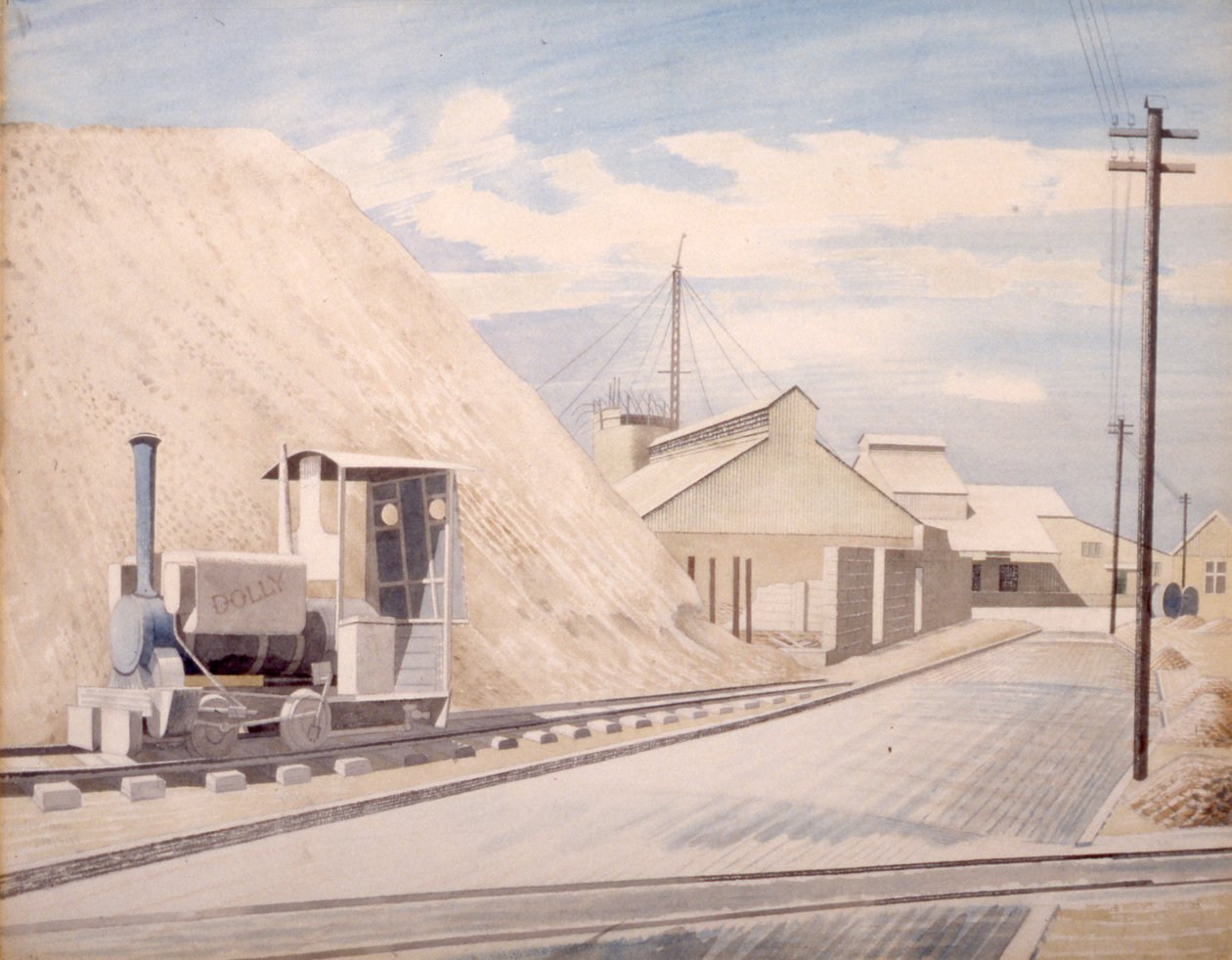 Usines de ciment - Eric Ravilious