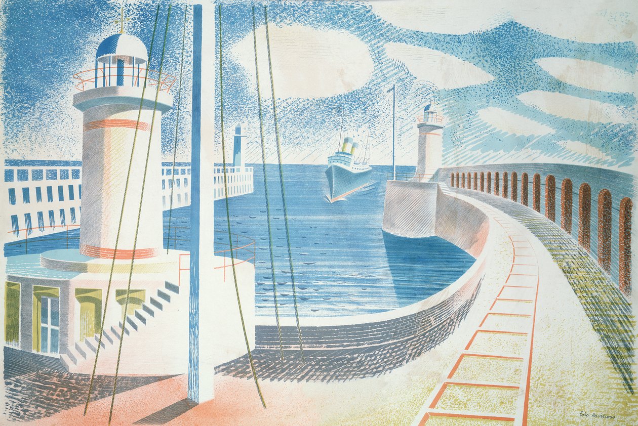 Port de Newhaven - Eric Ravilious
