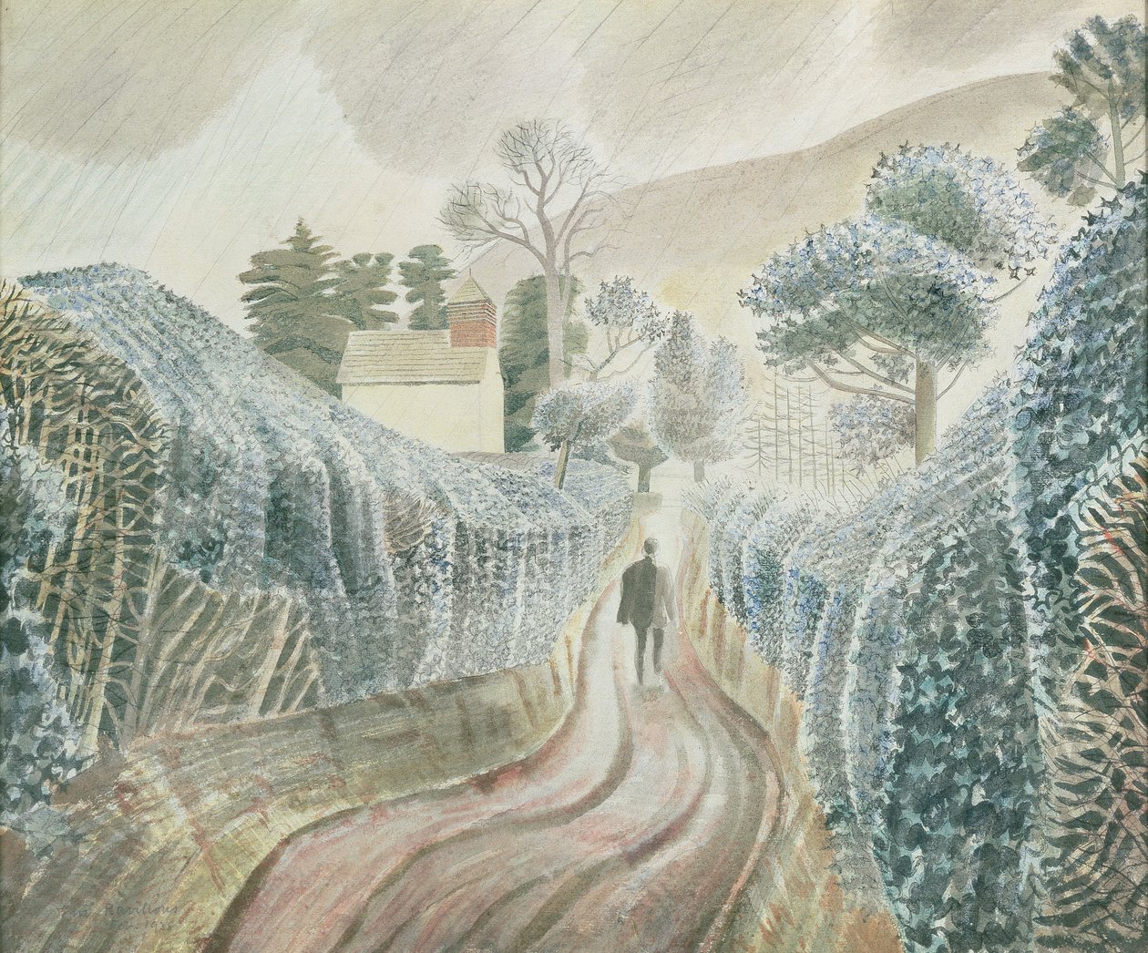 Après-midi pluvieux, 1928 - Eric Ravilious