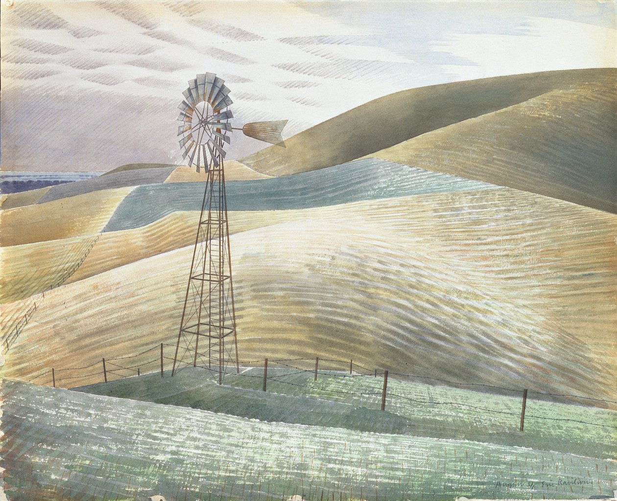 Moulin à vent, 1934 - Eric Ravilious