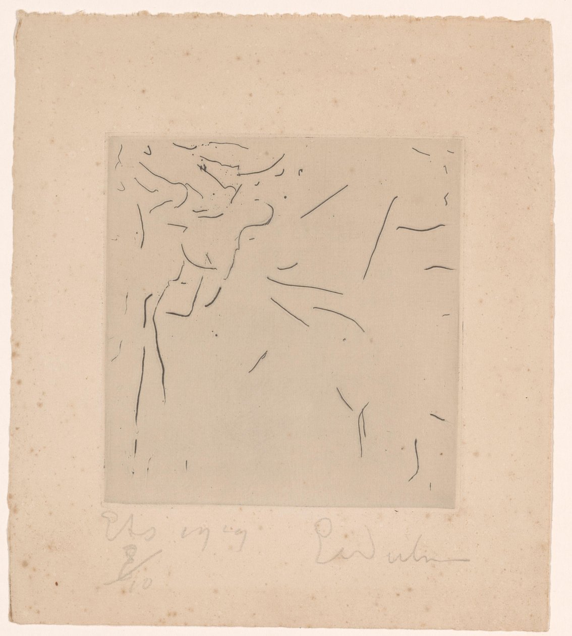 Composition abstraite - Erich Wichmann (signed by artist)