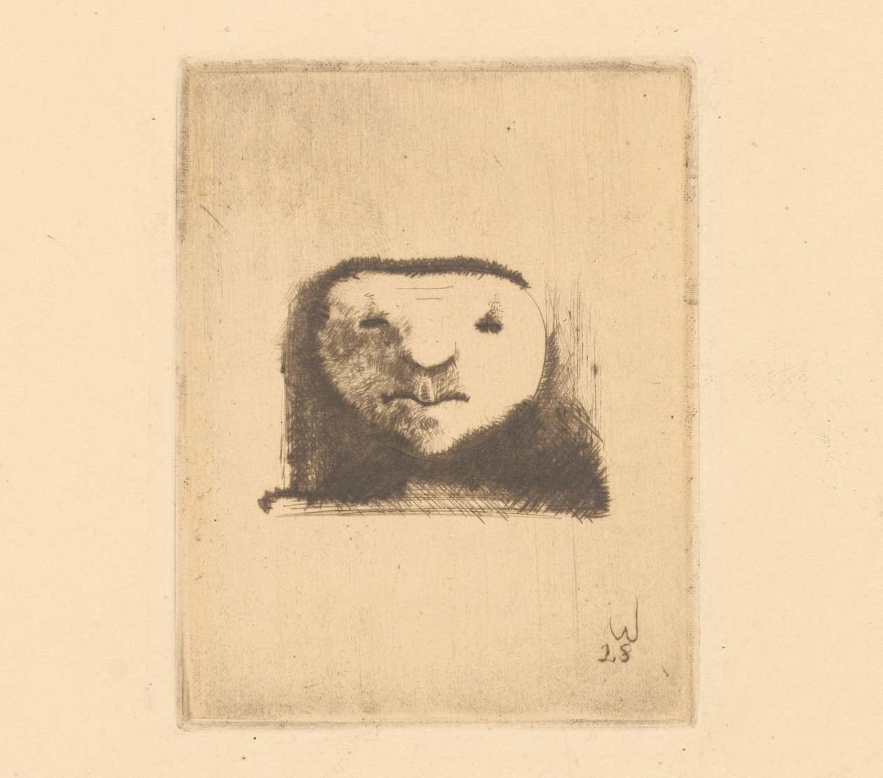 Deux têtes en ovale - Erich Wichmann