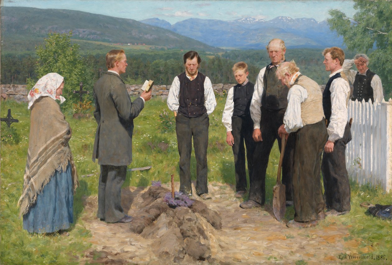 Enterrement paysan - Erik Theodor Werenskiold