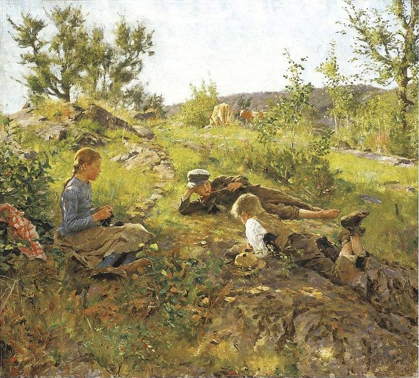 Bergers à Taty - Erik Theodor Werenskiold