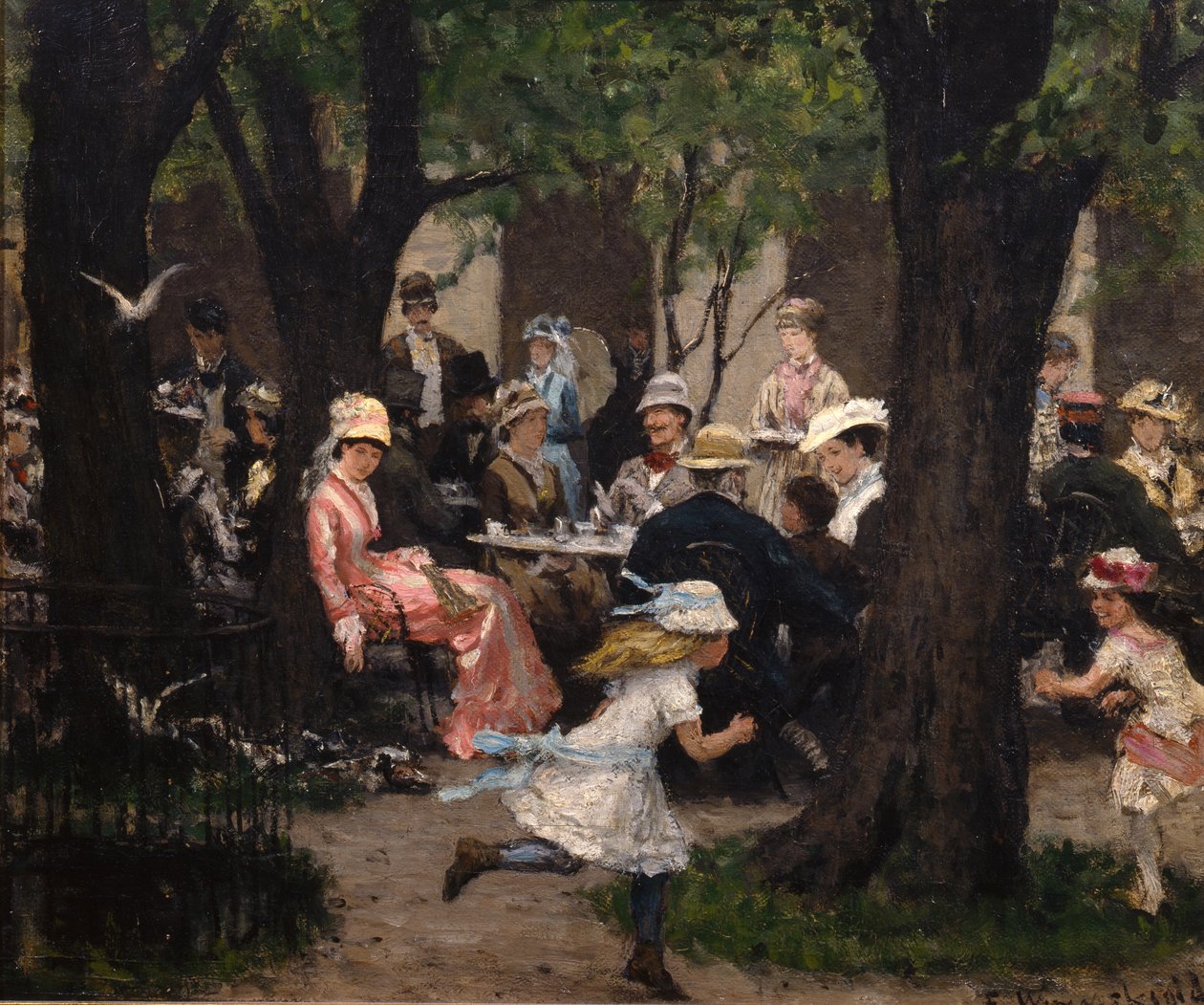 Scène de parc, Munich - Erik Theodor Werenskiold