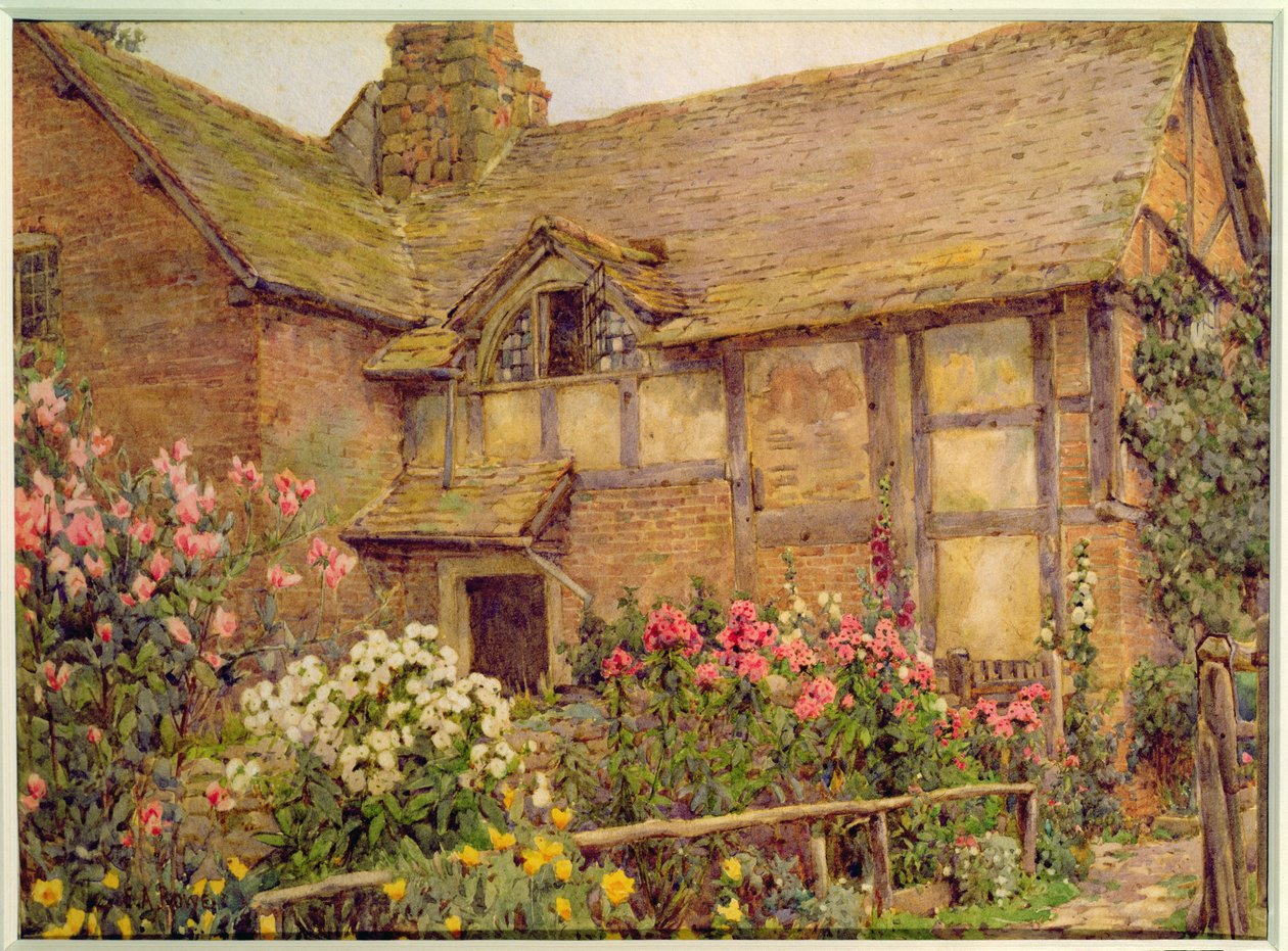 Un jardin de cottage à Cholstry - Ernest Arthur Rowe