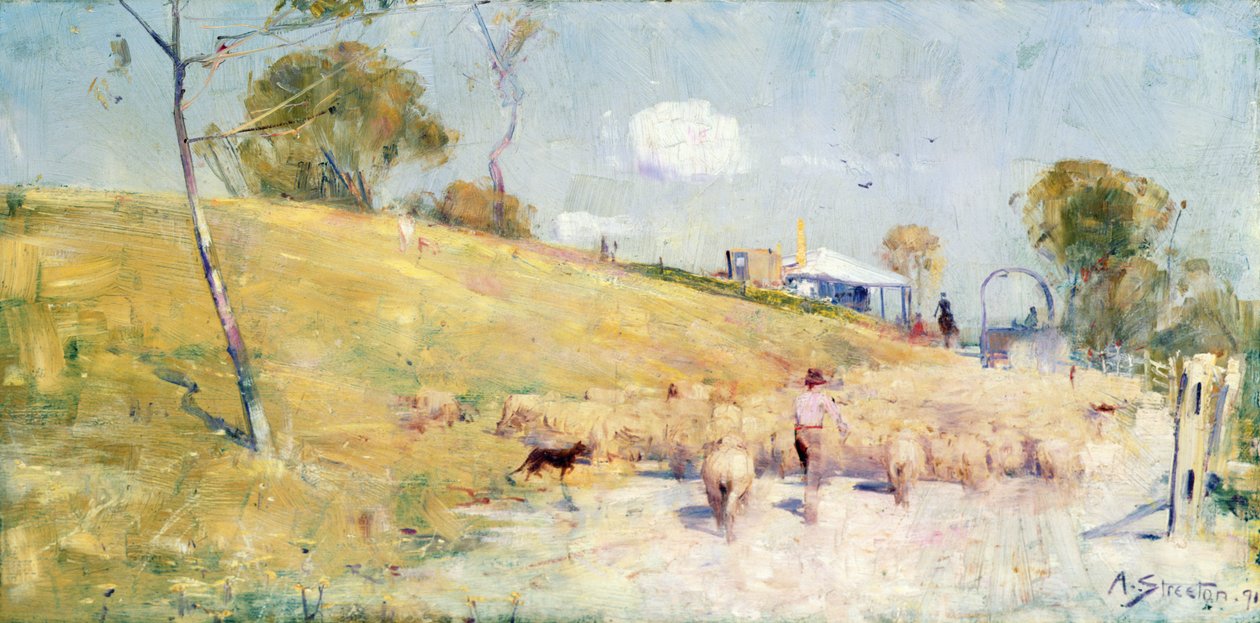 Transhumance estivale, Australie - Arthur Streeton