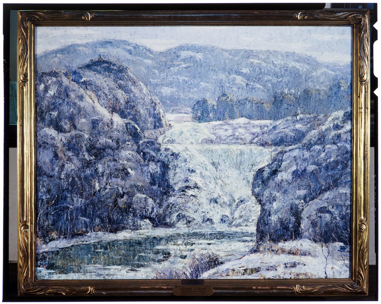 Chutes en hiver, c.1920 - Ernest Lawson