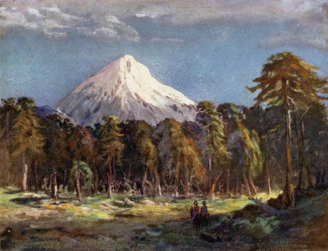 Mont Llanin, Andes du Sud - Ernest William Christmas