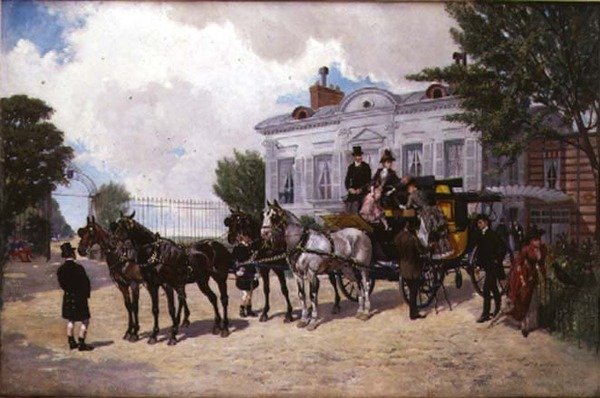 Le fiacre - Ernest Alexandre Bodoy