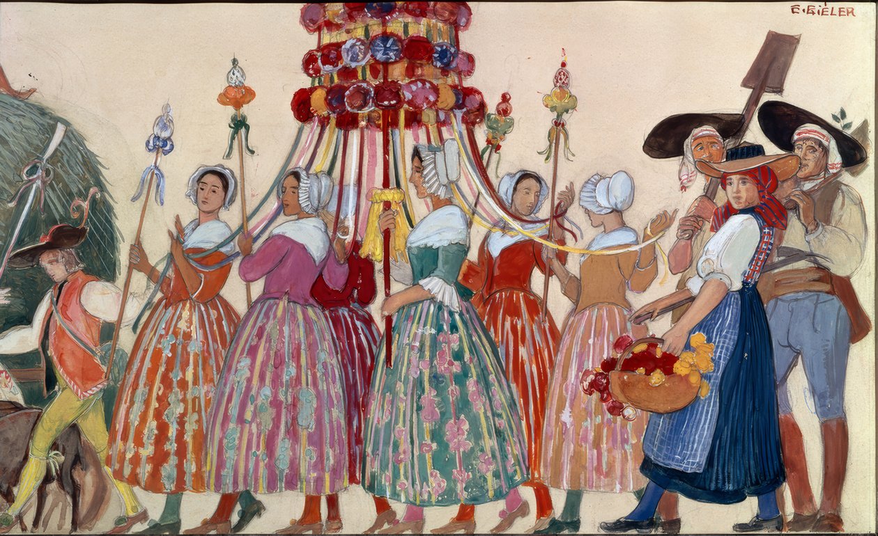 Cortège, Le char à foin - Ernest Bieler