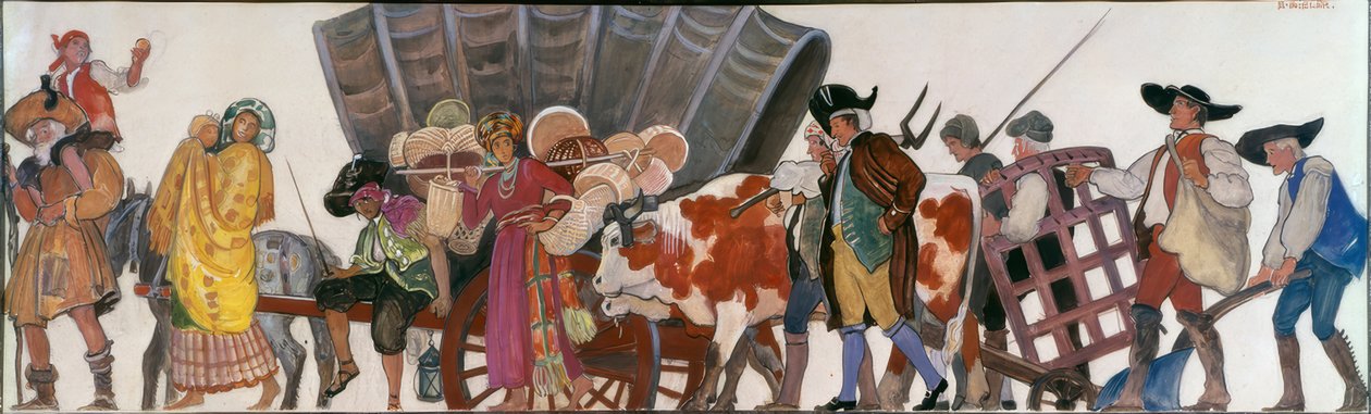 Cortège, Roms et paysans - Ernest Bieler