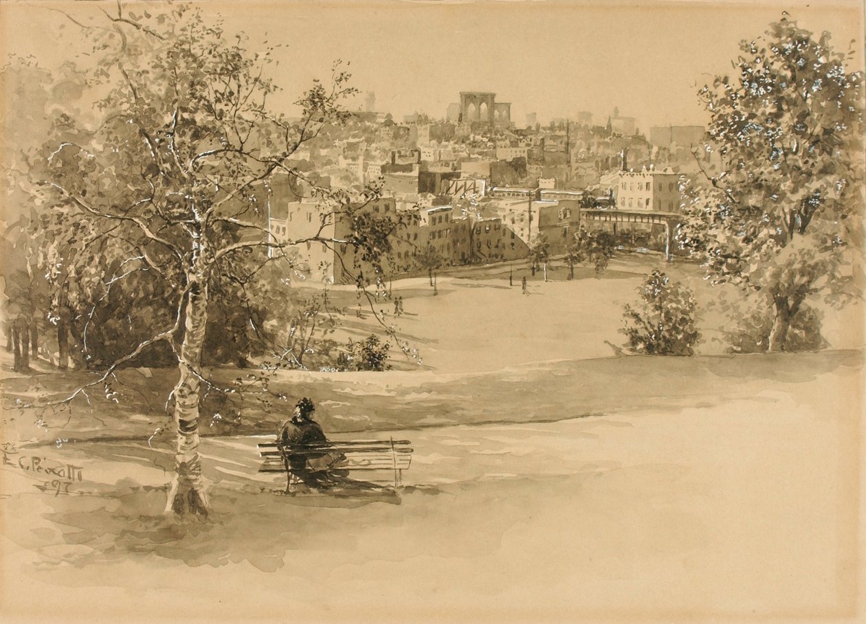 Vue sur la ville ( ) - Ernest C. Peixotto