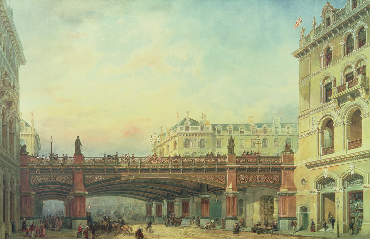 Viaduc de Holborn, City de Londres - Ernest Crofts