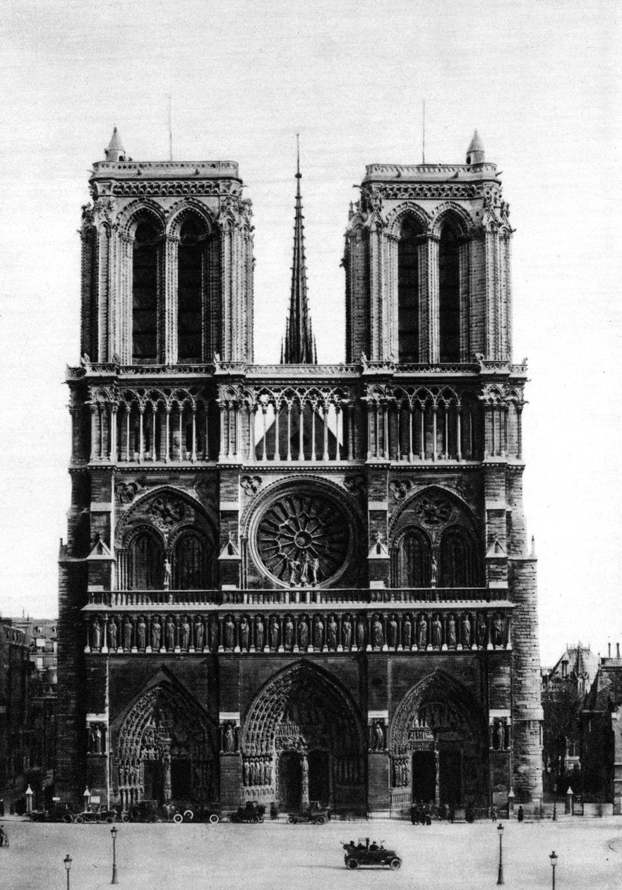 Vue de face de Notre-Dame, Paris, 1931 - Ernest Flammarion