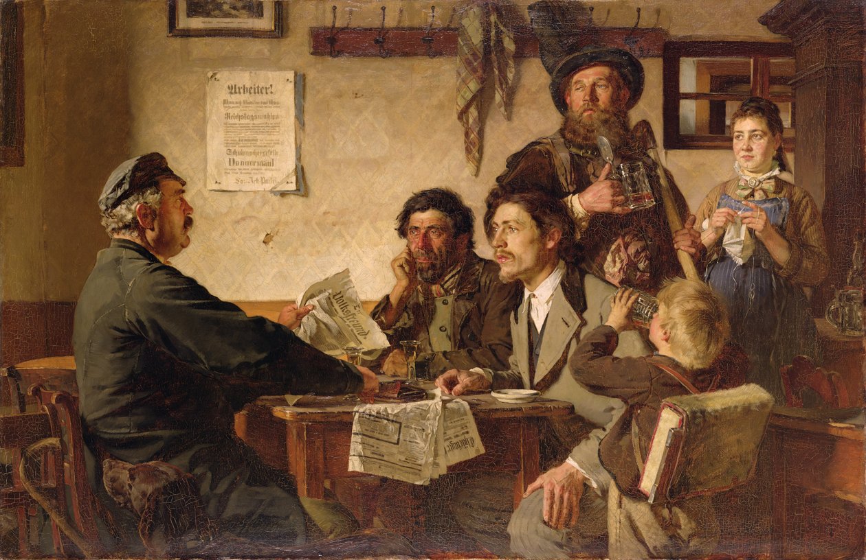 Scène de taverne, 1877 - Ernest Henseler