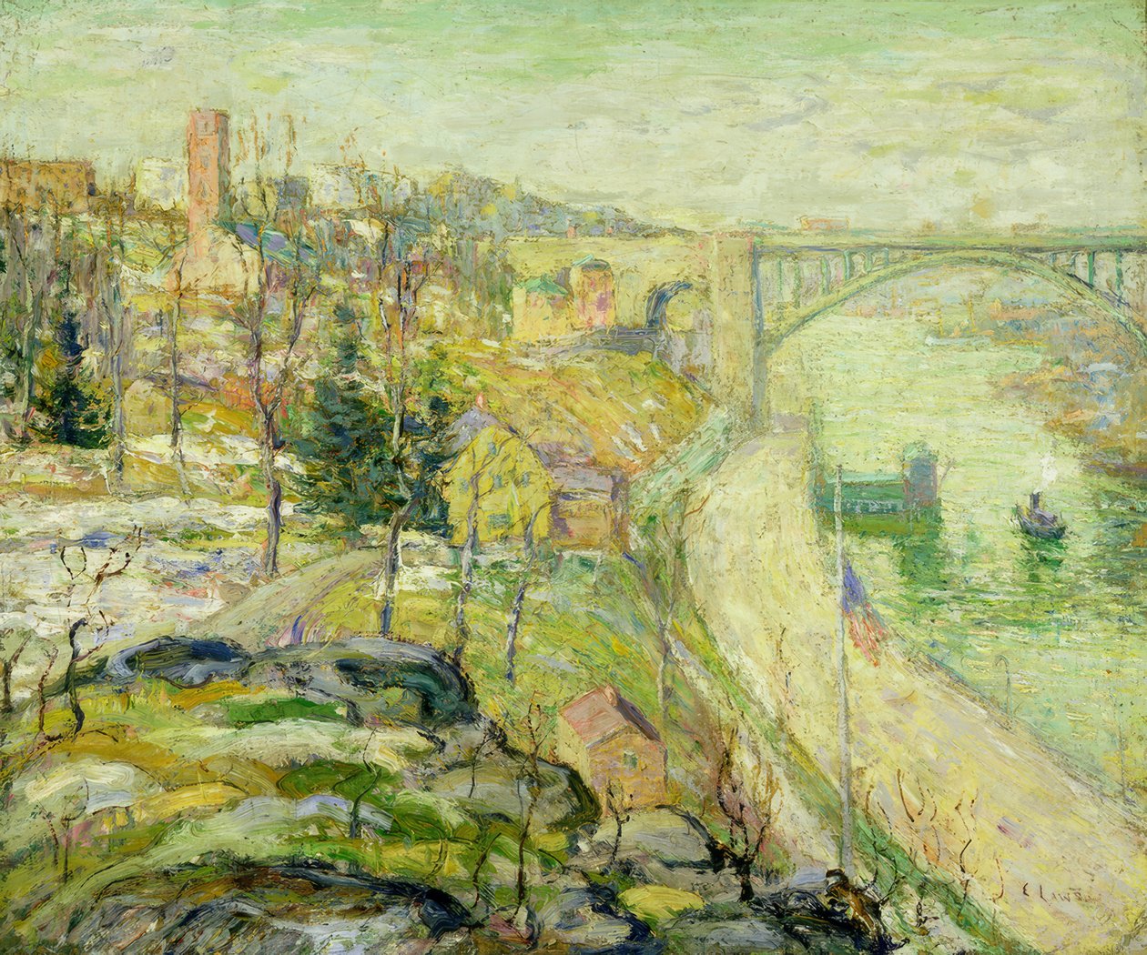 Pont de Washington, New York - Ernest Lawson