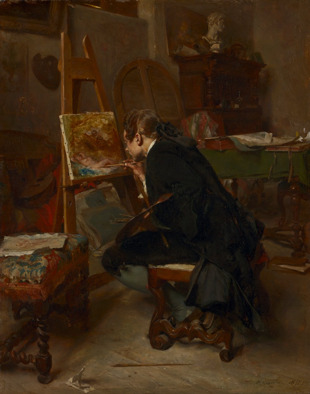 Un peintre, 1855 - Jean Louis Ernest Meissonier