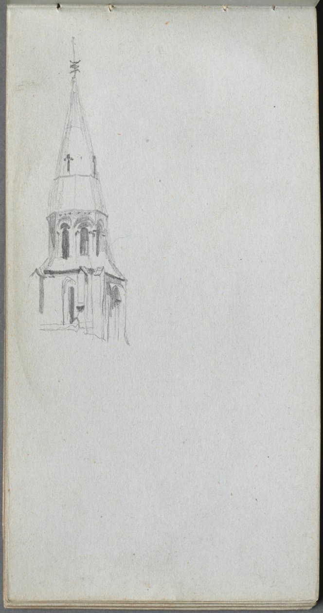 Carnet de croquis, page 44 : Clocher d