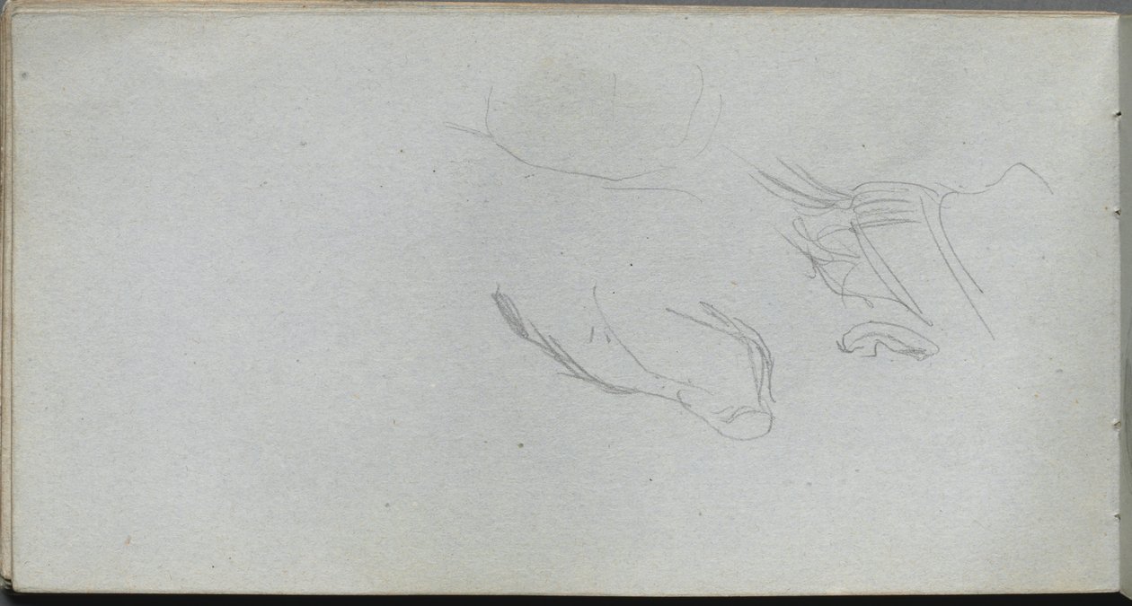 Carnet de croquis, page 72 : Étude de figure - Jean Louis Ernest Meissonier