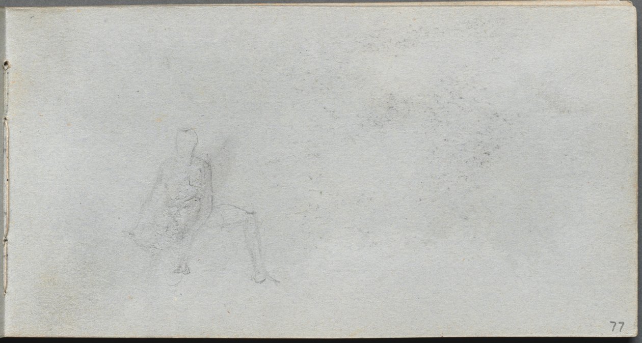Carnet de croquis, page 77 : Étude des figures - Ernest Meissonier