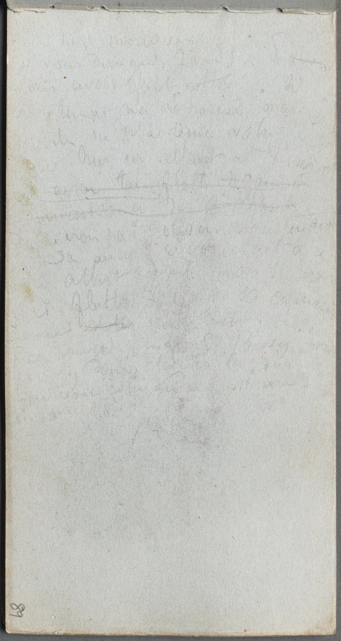 Carnet de croquis, page 89 : Notes - Ernest Meissonier