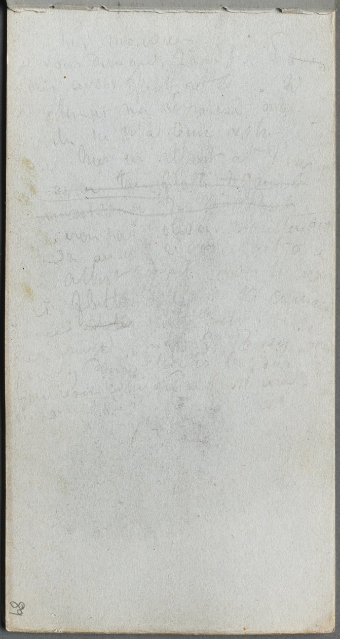 Carnet de croquis, page 89 : Notes - Jean Louis Ernest Meissonier