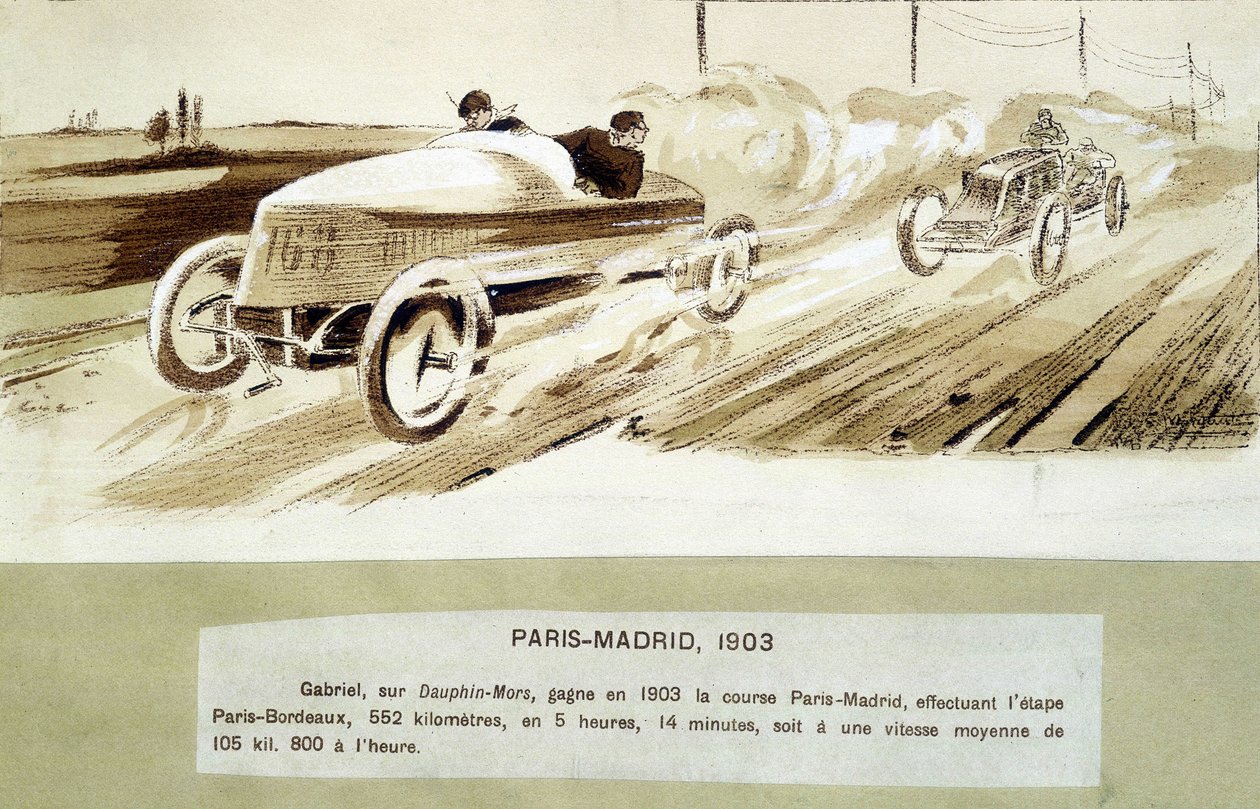 La course Paris-Madrid - Ernest Montaut
