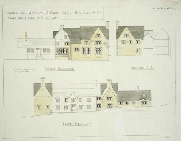 Ajout à la Ferme Cotswold, Gloucestershire - Ernest William Gimson