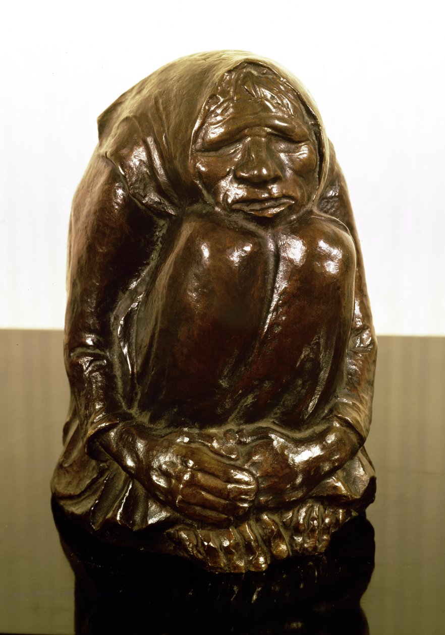 Vieille femme frissonnante, c.1937 - Ernst Barlach