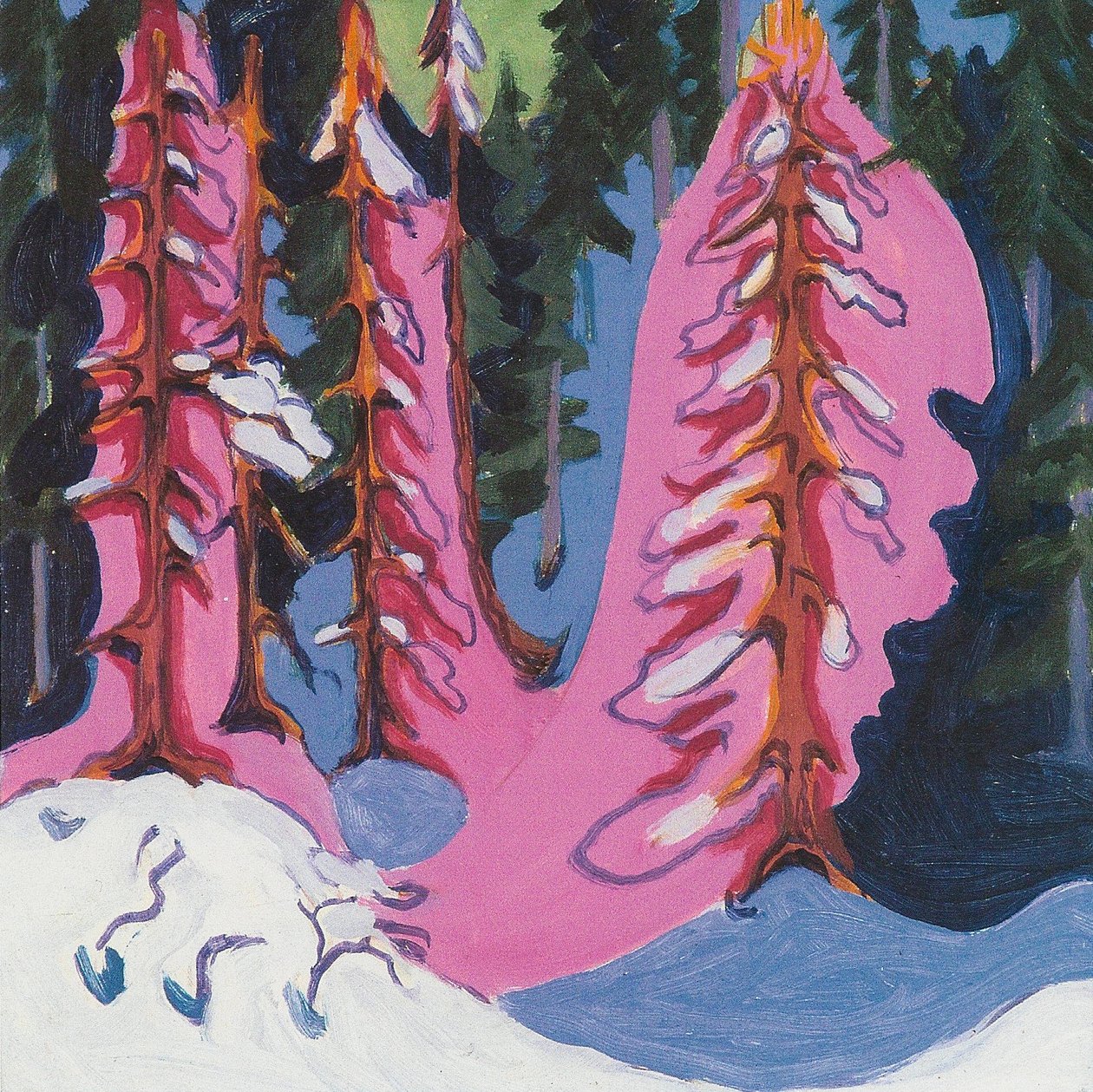 Au bord de la forêt - Ernst Ludwig Kirchner