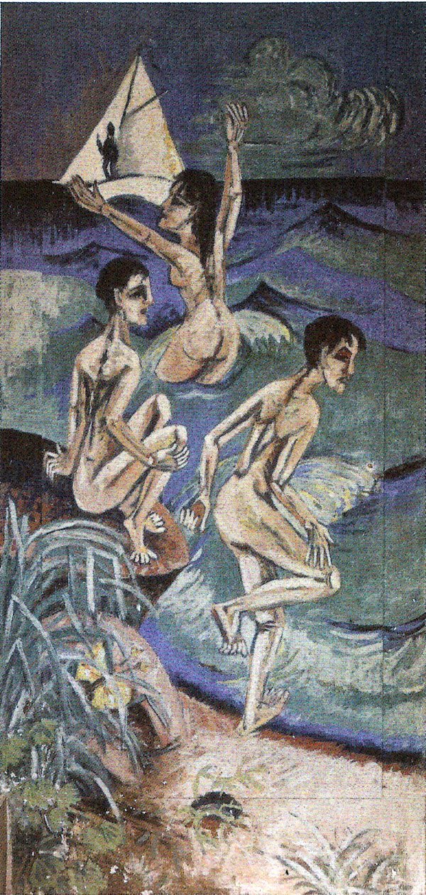 Scènes de baignade à Fehmarn - Ernst Ludwig Kirchner