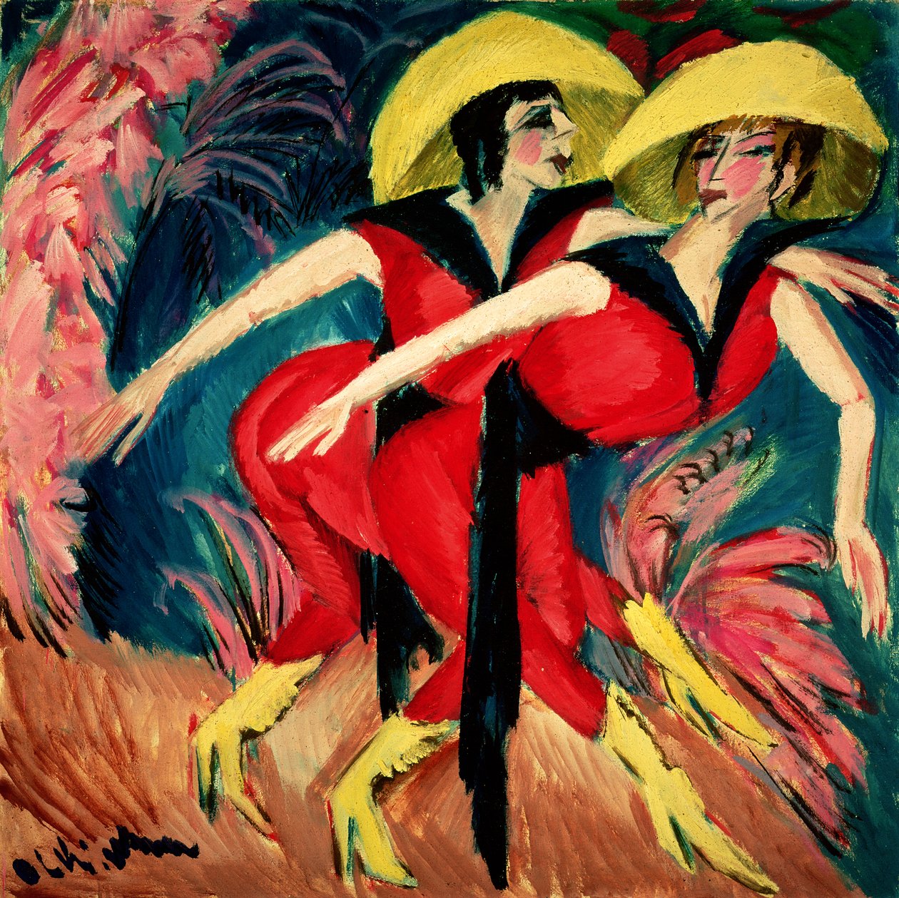 Danseuses en rouge, 1914 - Ernst Ludwig Kirchner