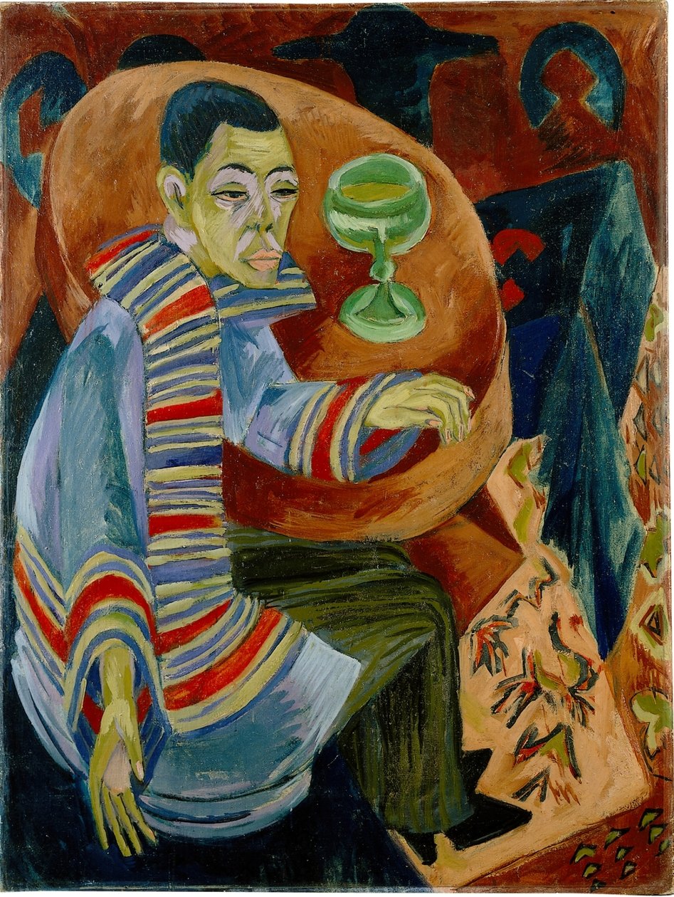 Le buveur (Autoportrait) - Ernst Ludwig Kirchner