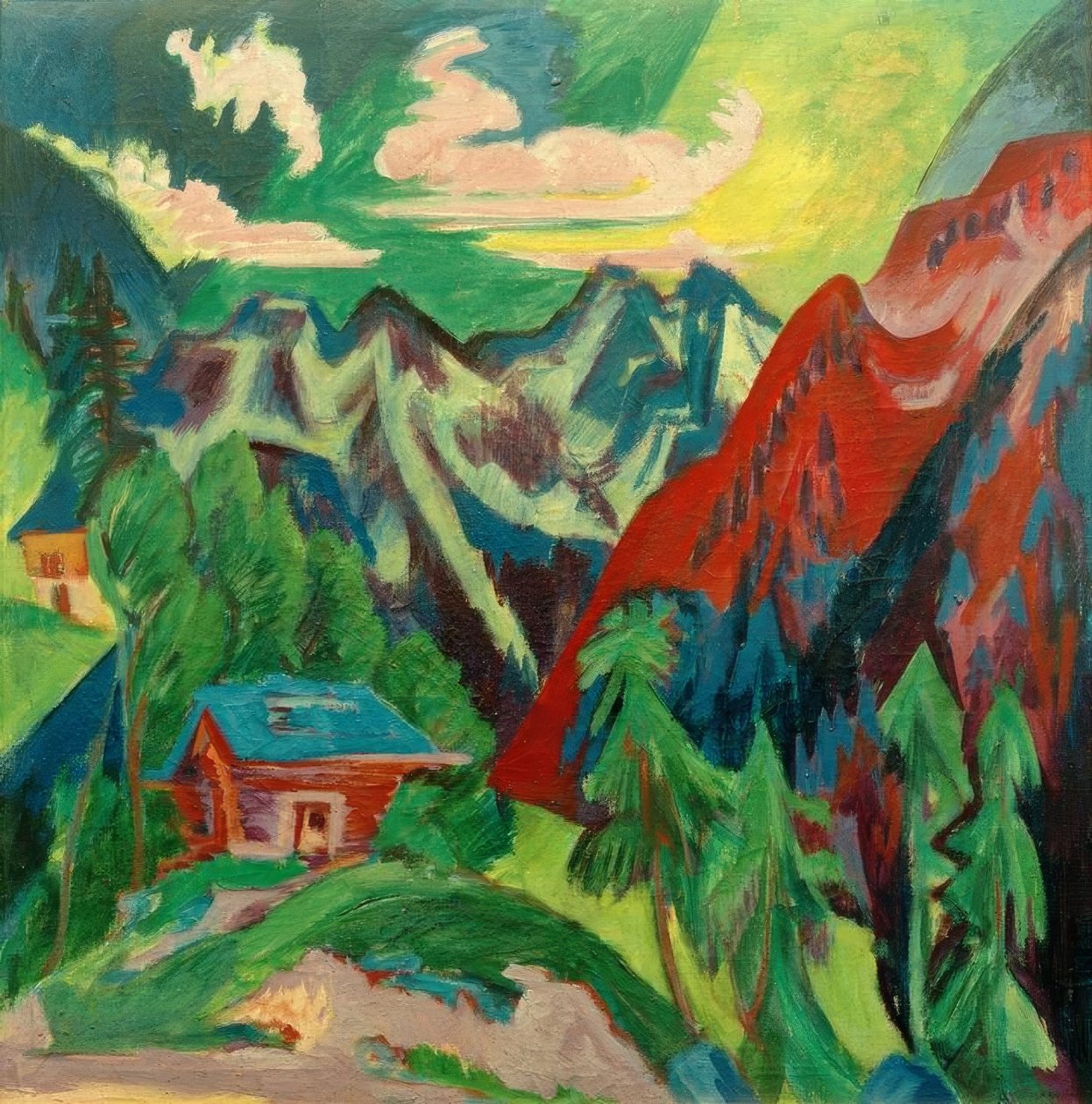 Les montagnes de Klosters - Ernst Ludwig Kirchner