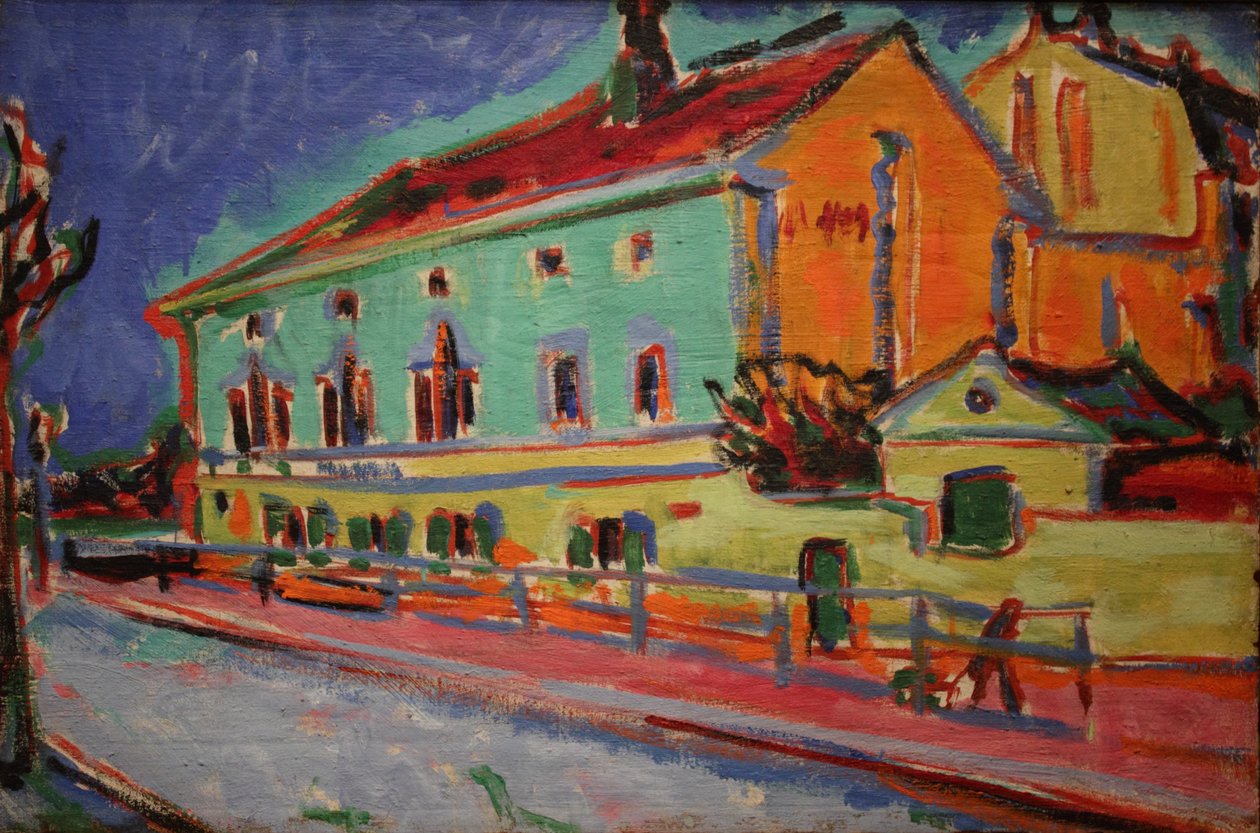 Maisons à Dresde - Ernst Ludwig Kirchner