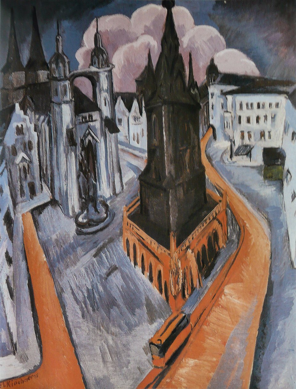 La Tour rouge - Ernst Ludwig Kirchner