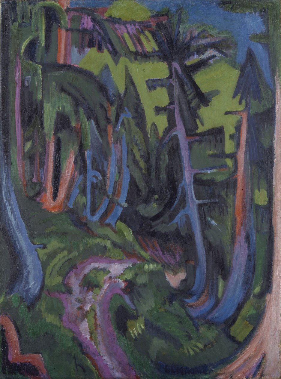 Sentier de forêt de montagne - Ernst Ludwig Kirchner