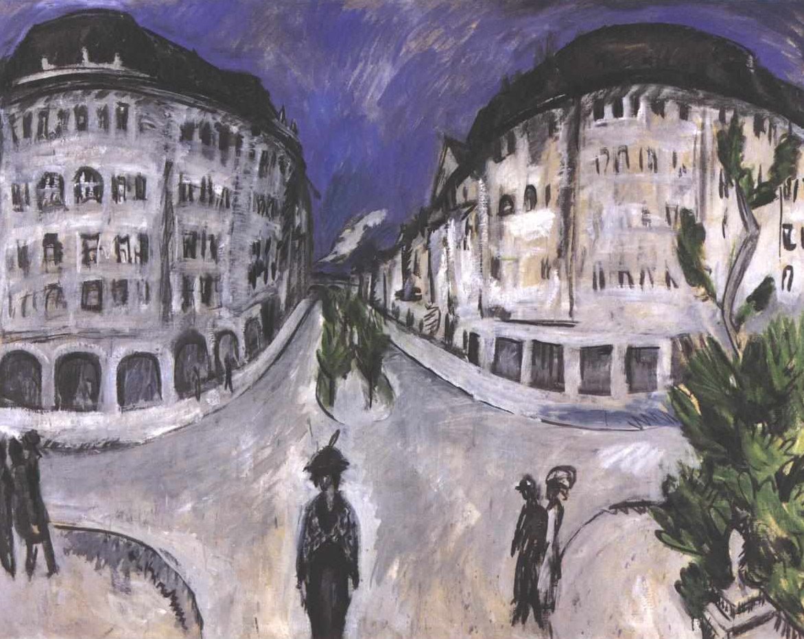 Rue au parc municipal de Schöneberg - Ernst Ludwig Kirchner