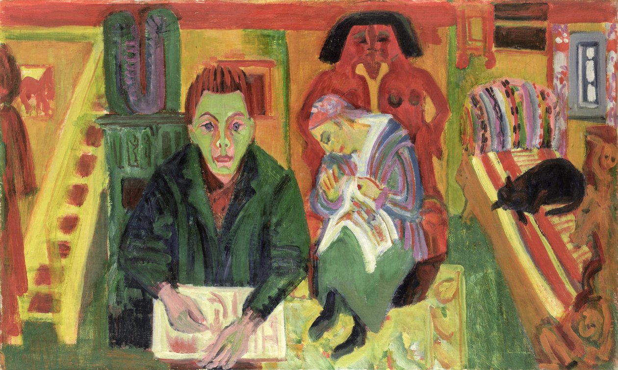 Le Salon, 1920 - Ernst Ludwig Kirchner