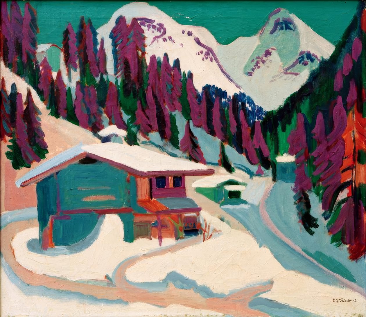 Sol forestier enneigé - Ernst Ludwig Kirchner