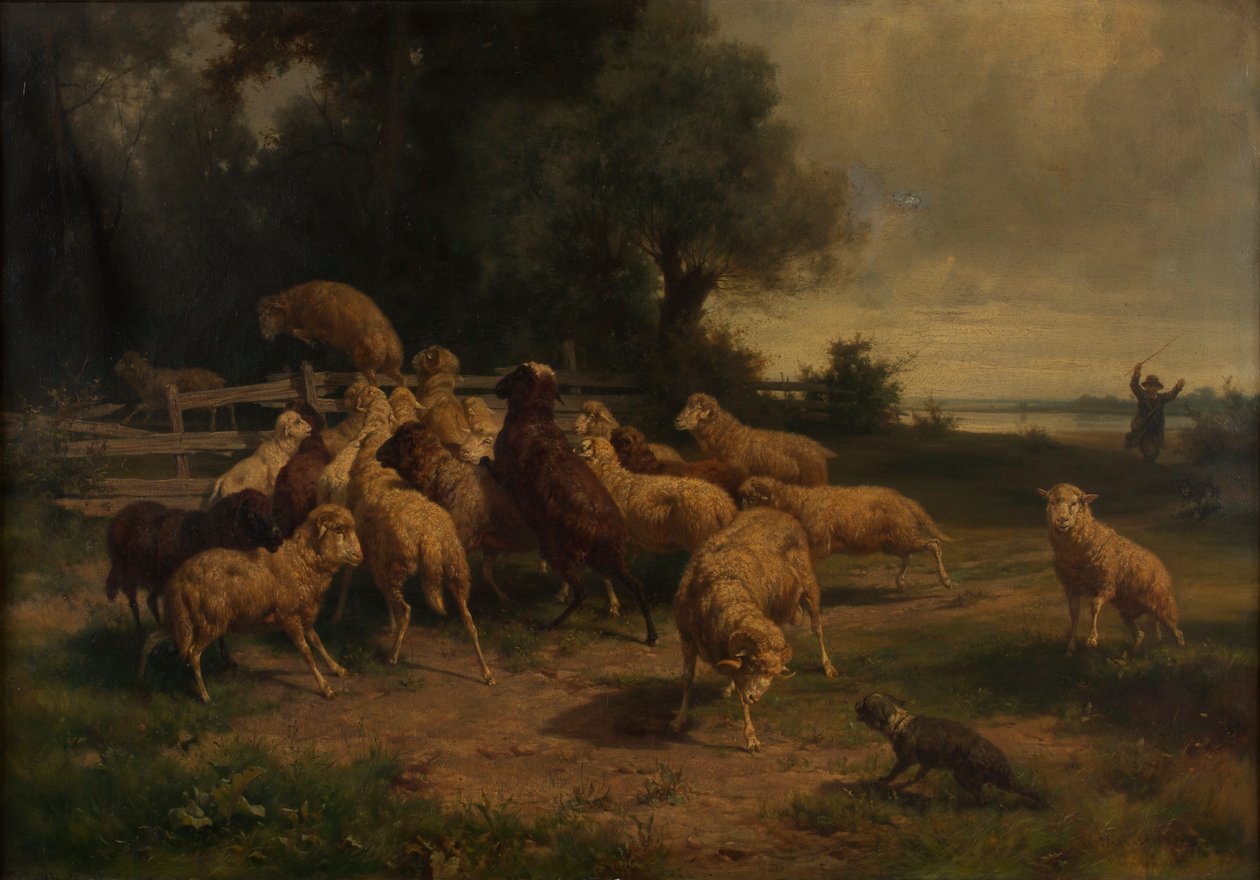 Moutons - Ernst Adolph Meissner